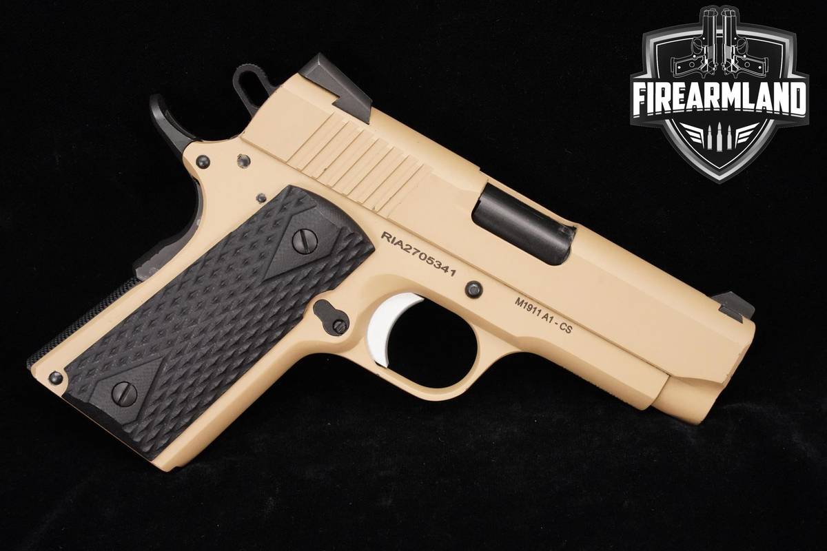 Rock Island Armory RIA M1911 A1-CS Tactical 9mm 1911 3.5" FDE M1911A1 MAGS