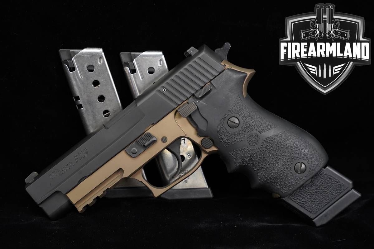 Sig Sauer P220 Combat P-220 45 ACP 4.2" Two-Tone Black & FDE +3 MAGS