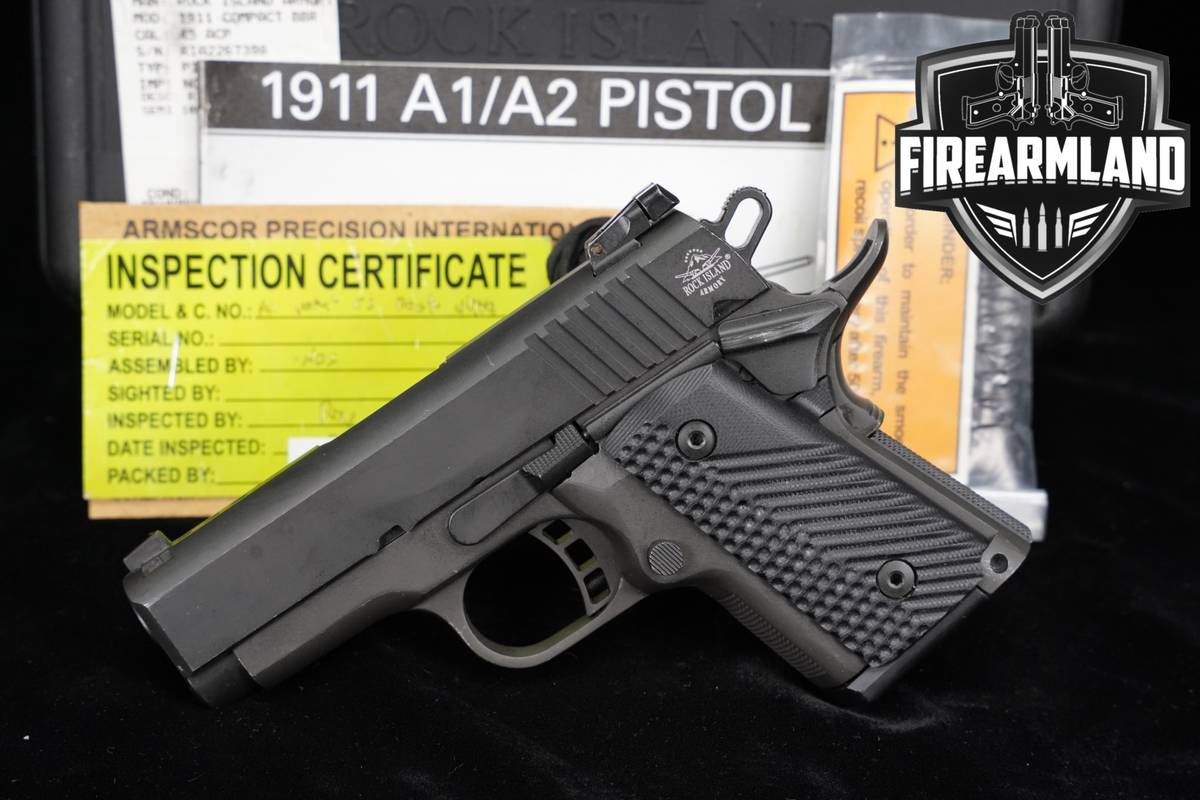 DOUBLE STACK! Rock Island Armory RIA BBR M1911-A2 3.10" 1911 +ORIG CASE