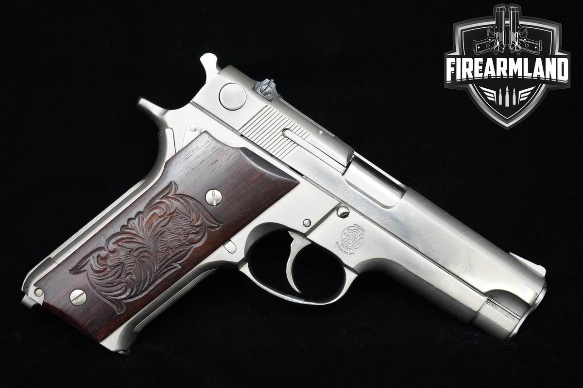 1977 Smith & Wesson (S&W) Model 59 9mm 4" Nickel Finish S&W 59 DA/SA