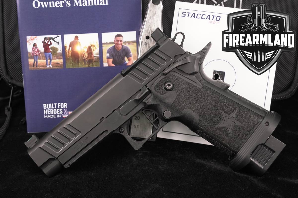 Staccato P DPO 9mm Optics-Ready 4.4" STI 1911 2011 +2 MAGS & ORIG CASE