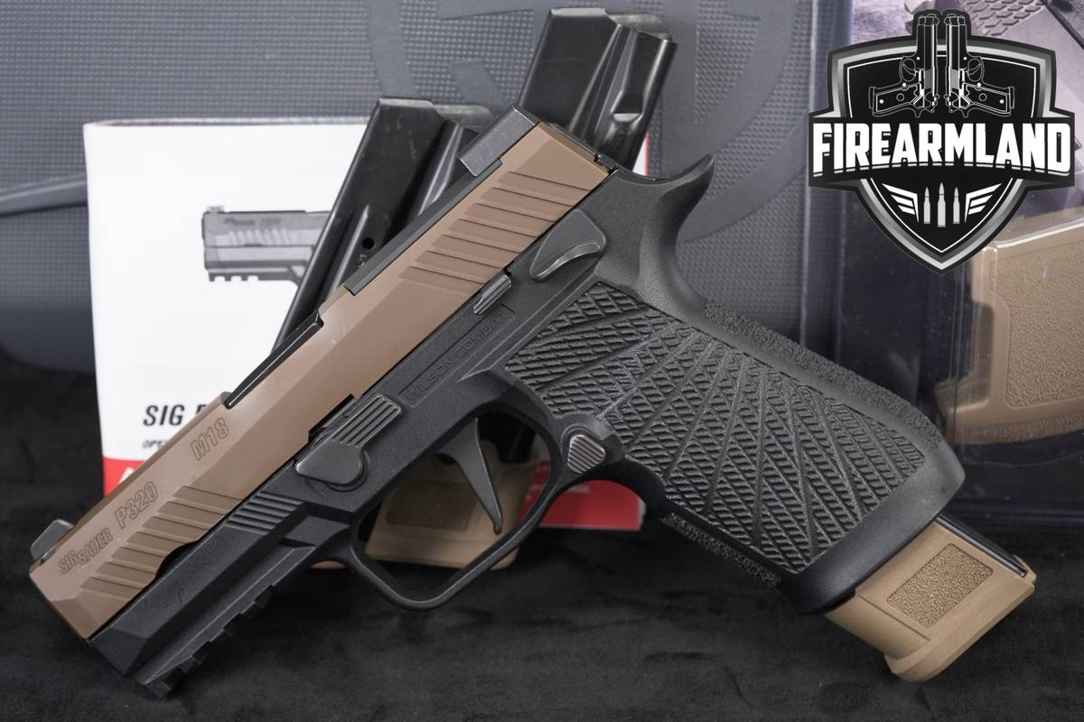 Sig Sauer P320-M18 9mm 3.9" P 320 Optic-Ready +3 MAGS, ORIG CASE, OG GRIP