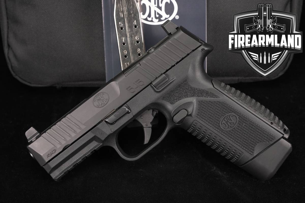FN 545 MRD 45 ACP Optics-Ready 4.1" FN545 +2 MAGS, ORIG CASE