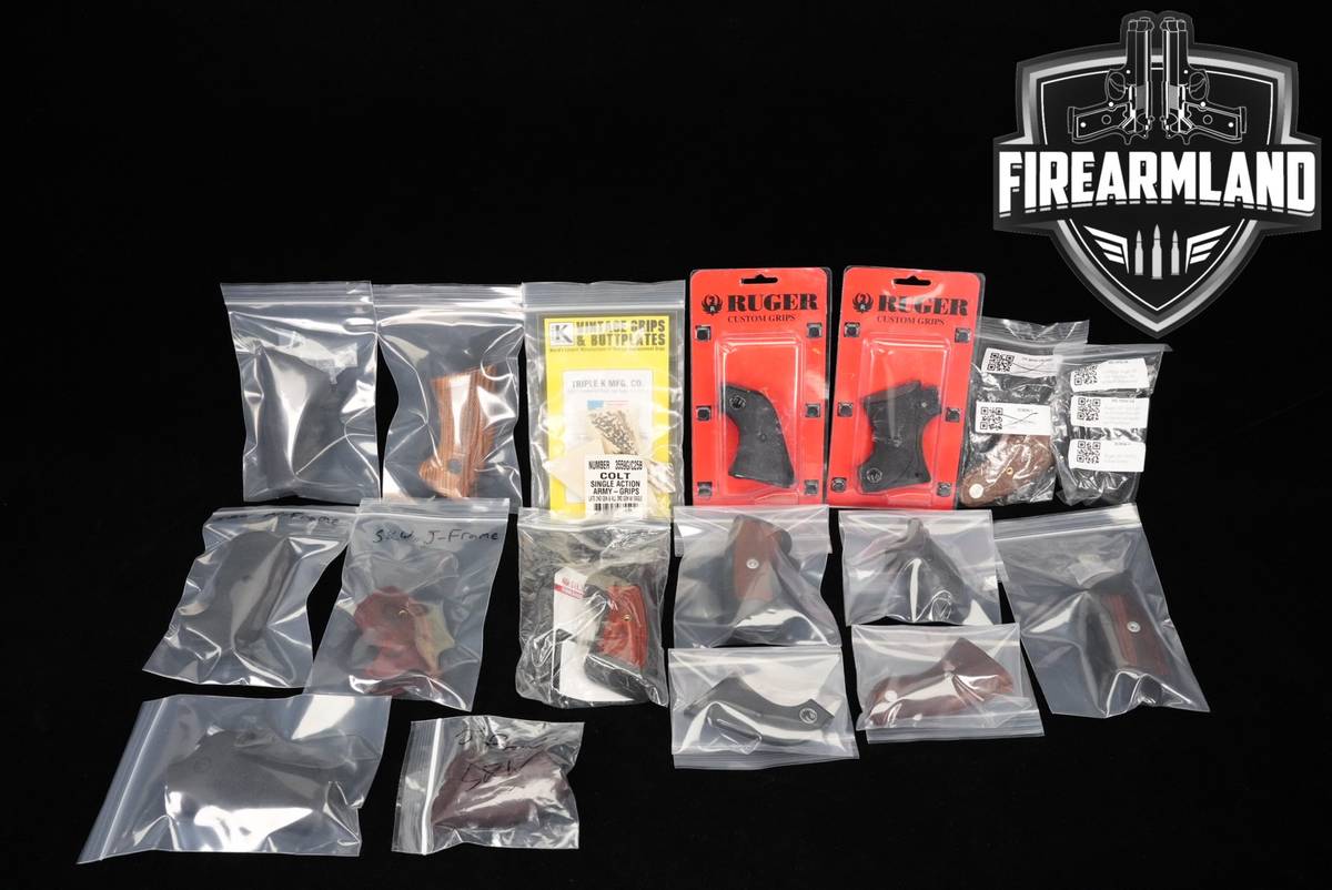 SEVENTEEN 17 Revolver Grip Lot Pistol Ruger Triple K Grips
