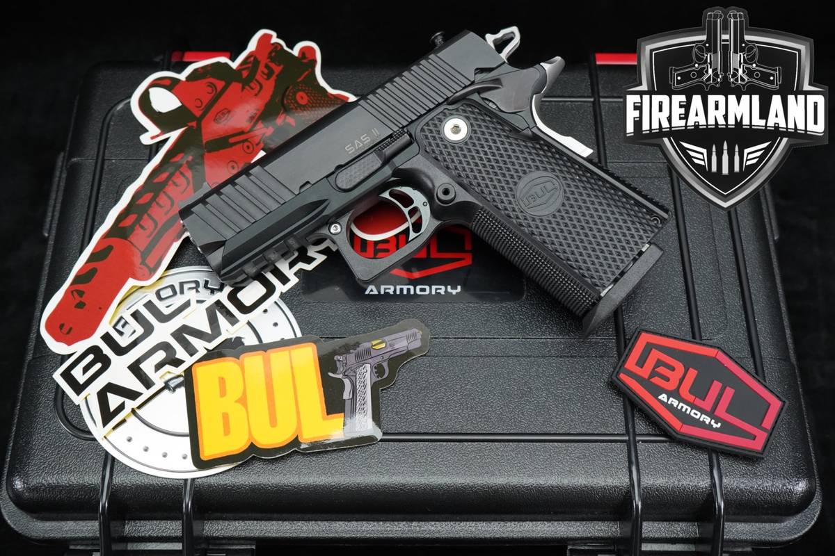 OPTIC READY BUL Armory SAS II Ultralight 9mm 1911 3.25 +2 MAGS & ORIG CASE