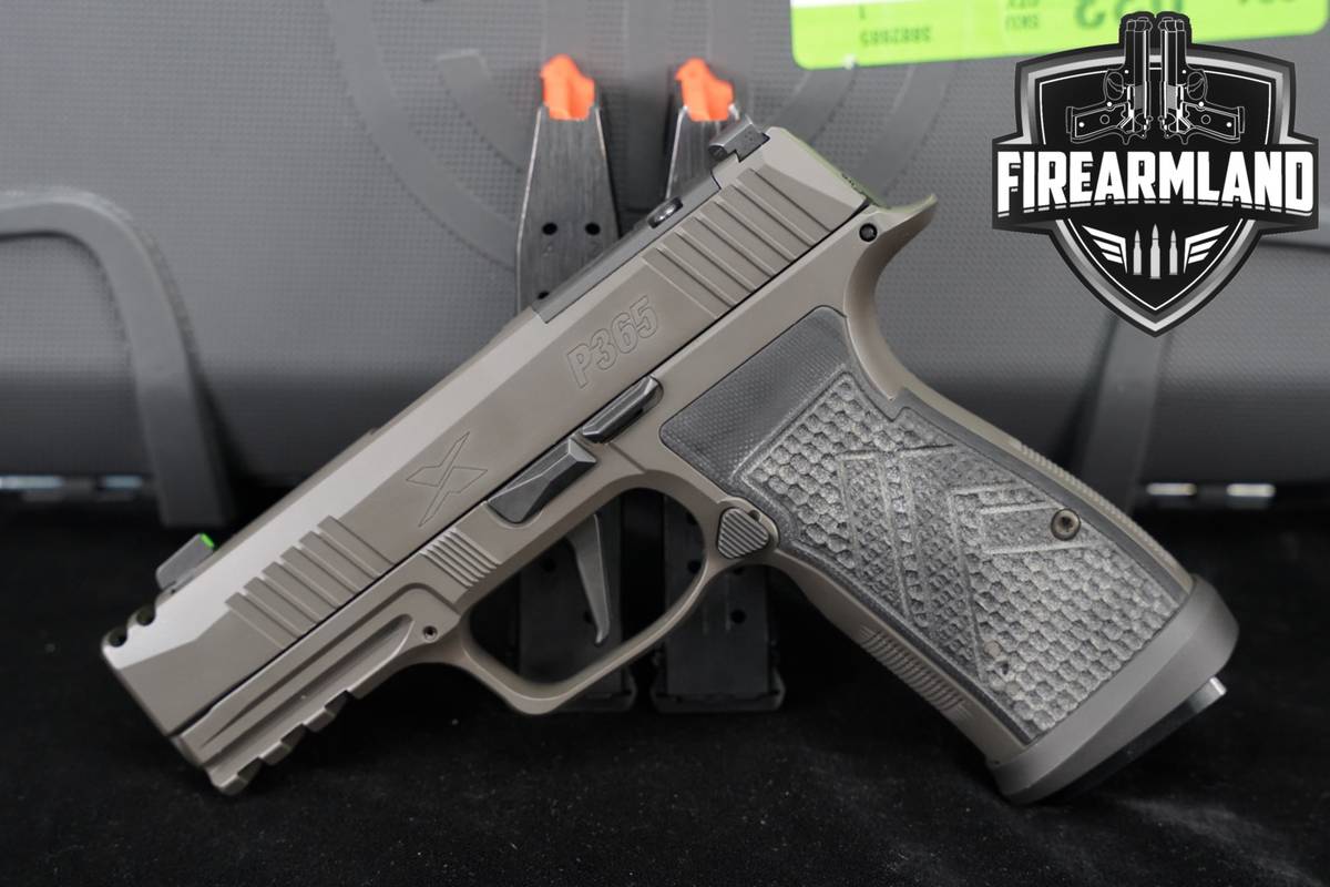 Sig Sauer P365-AXG Legion 9mm Optics-Ready COMP +3 MAGS & ORIG CASE