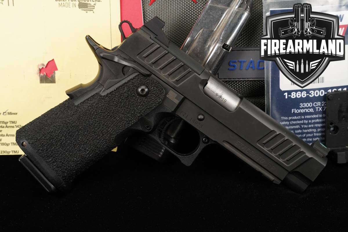 Staccato P Optics-Ready DPO 9mm Blued STI 1911 2011 +2 MAGS & ORIG CASE