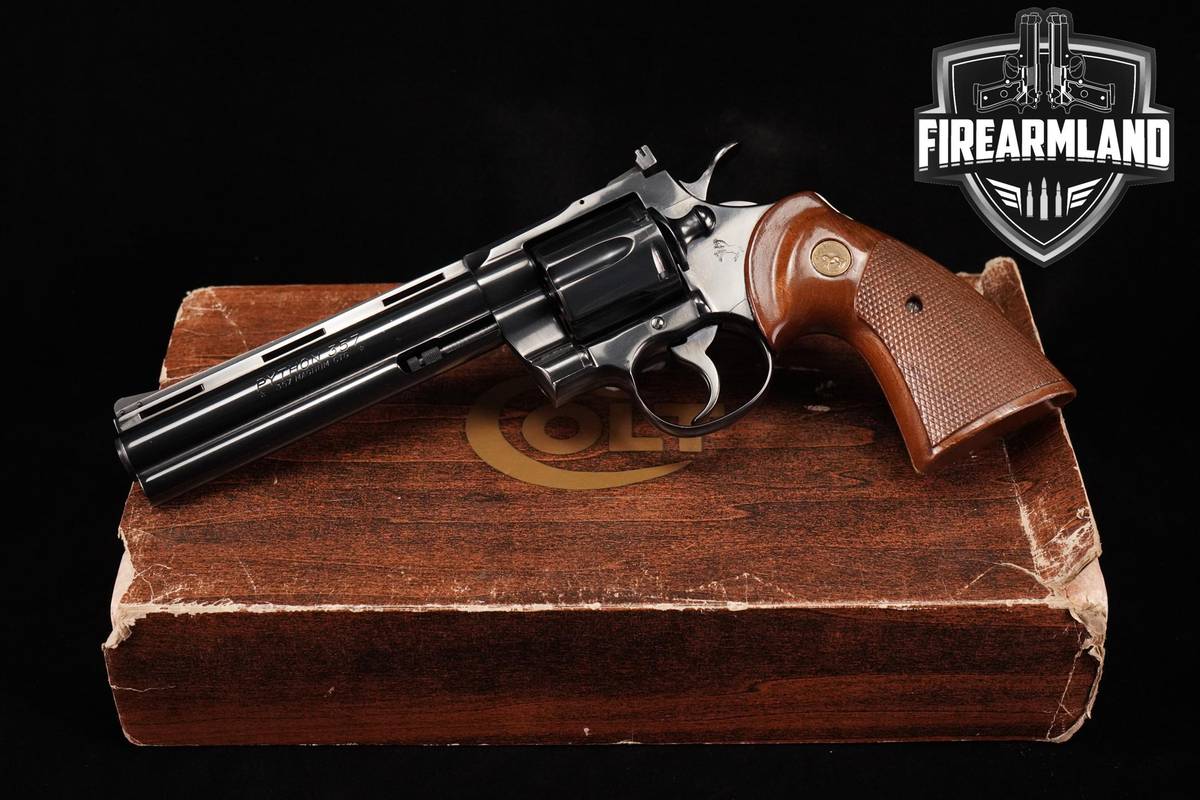 1975 Colt Python 357 Magnum 6 Blued +ORIG BOX