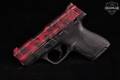 Smith & Wesson (S&W) M&P40 Shield 1.0 Massachusetts Compliant 10.5 lb Trigger .40 S&W Red/Black Hydro-Dip in Good Condition Image 4