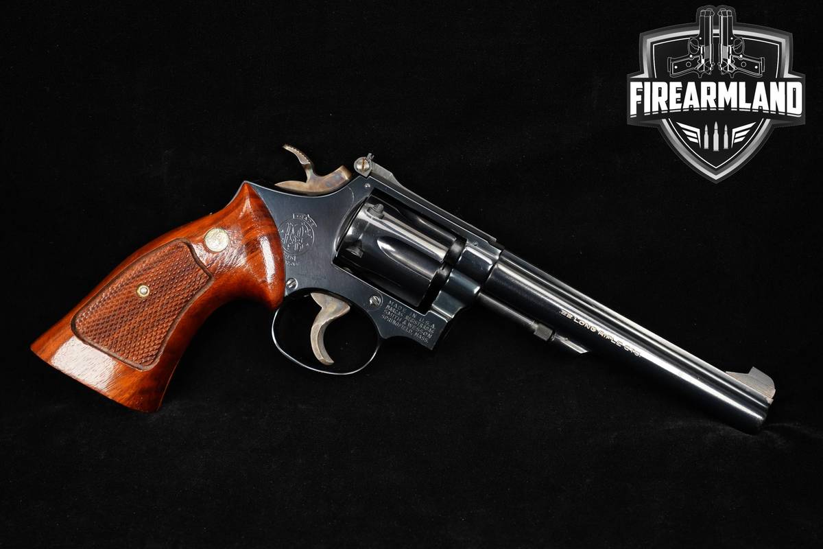 1976 Smith & Wesson Model 17-3 K-22 Masterpiece 22LR 6" Blued