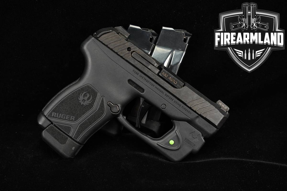 Ruger LCP MAX 380 ACP 2.80" +3 MAGS, VIRIDIAN LASER