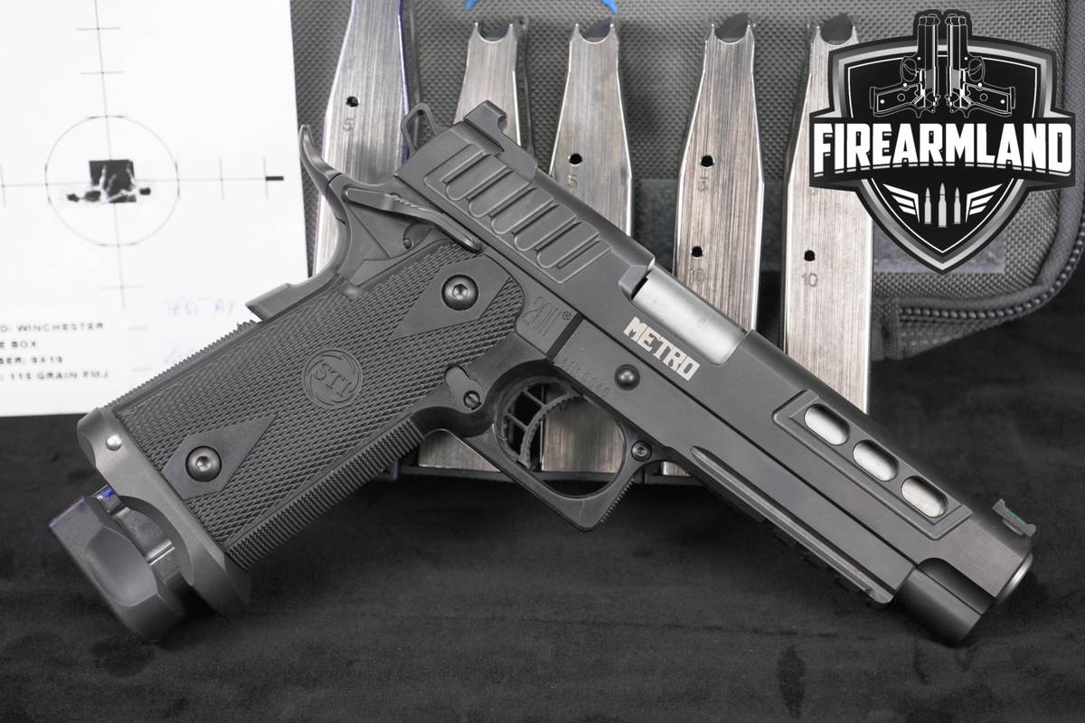 Staccato 2011 METRO 9mm 1911 STI BULL BARREL +6 MAGS & ORIG CASE