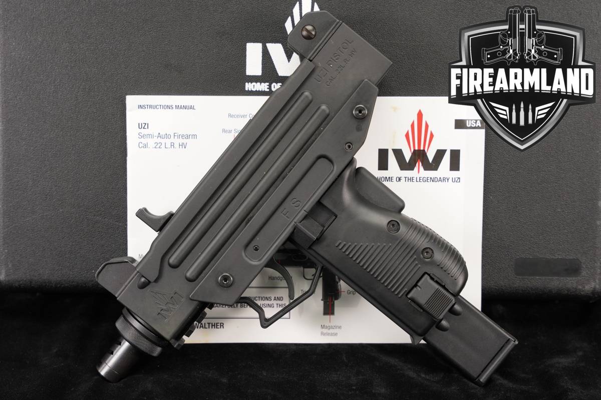Israel Weapon Industries Walther UZI Pistol 22 LR 22LR 5" +ORIG CASE