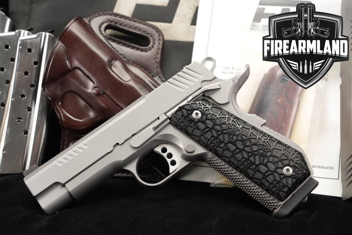 TWO SLIDES Ed Brown EVO-KC9 9mm Optics-Ready 1911 +4 MAGS & ORIG CASE