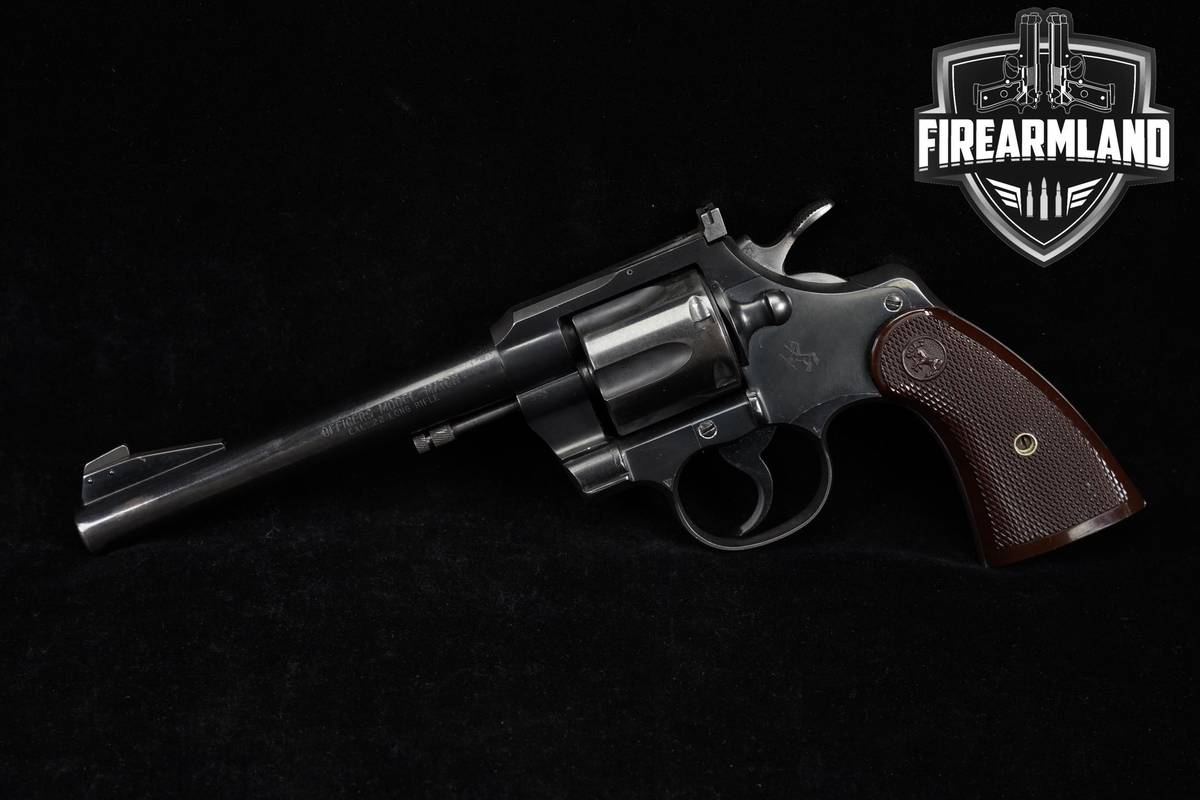 1953 Colt Officers Model Match Fifth Issue 22LR 6" Blued DA/SA 22 LR