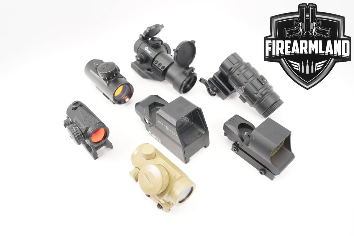 Multiple Manufacturers SIX RED DOT SIGHT LOT in Good Condition