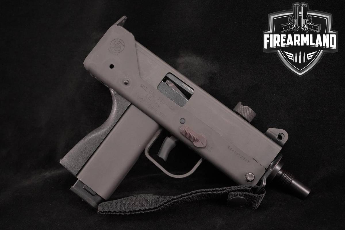 1990's Cobray Leinad M12 380 ACP 5" Grey Phosphate M-12 +3 MAGS & MANUAL