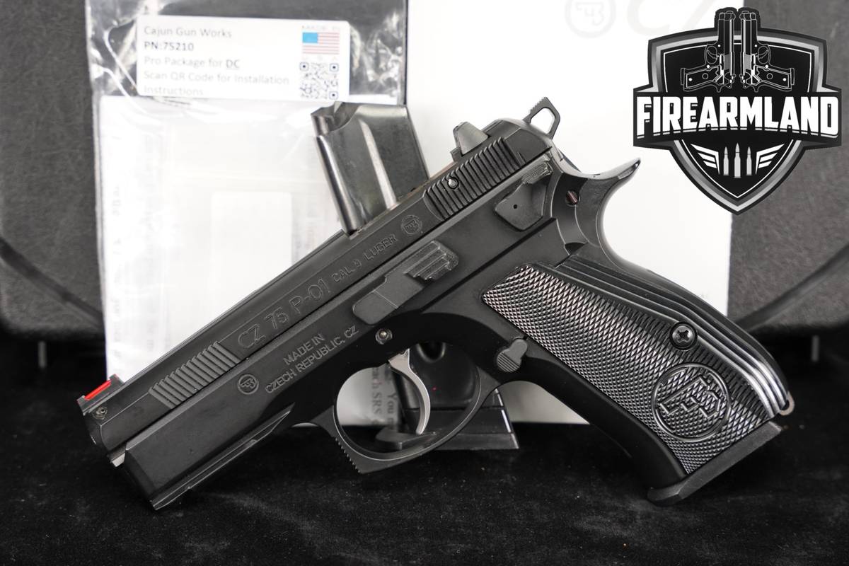 CZ 75 P-01 Optics-Ready 9mm 3.75" CZ75 +2 MAGS & ORIG CASE DA/SA
