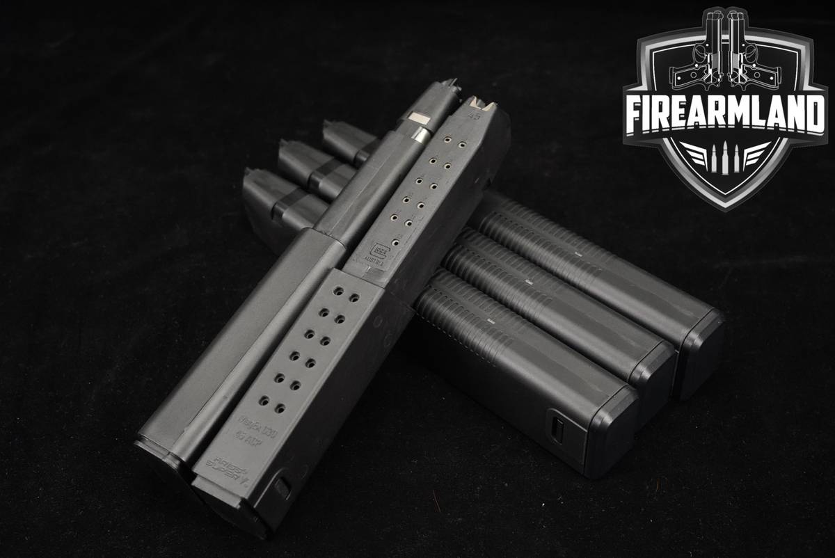 FIVE (5) KRISS Vector Glock 21 30 Round Extended Magazines .45 ACP Mags