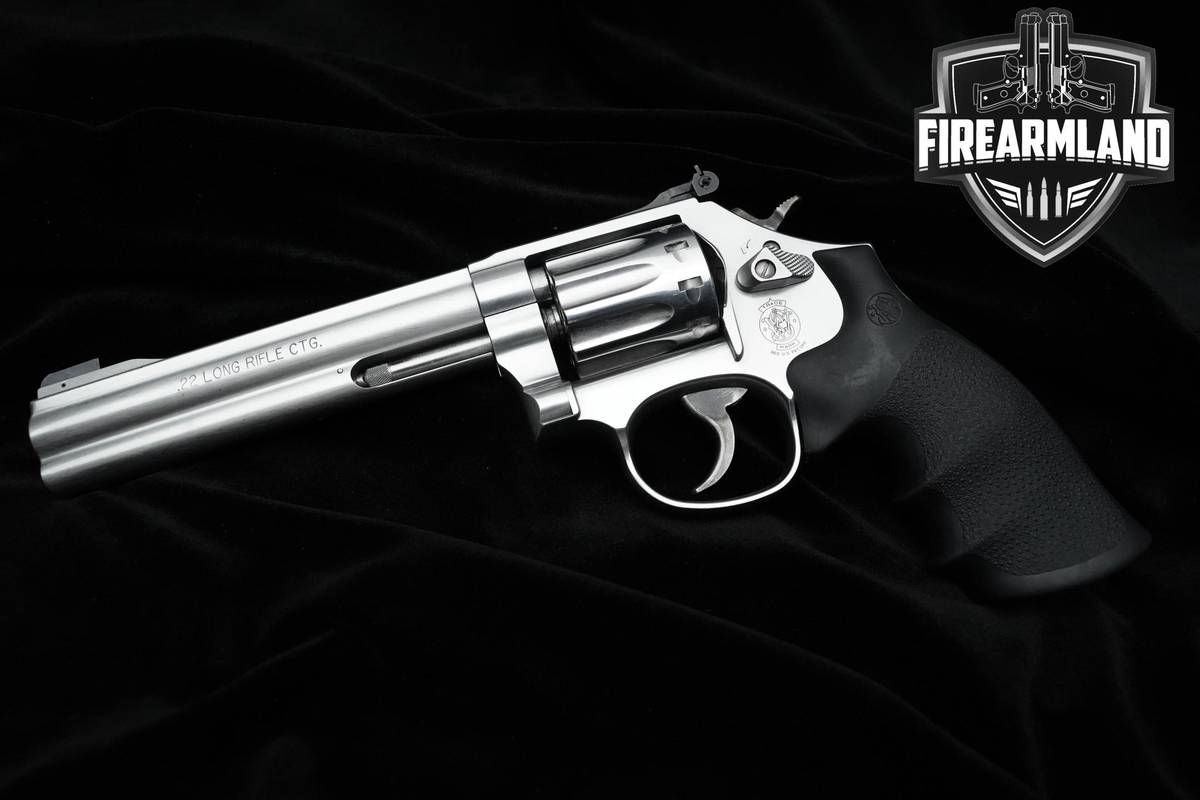 Smith & Wesson (S&W) Model 617-6 K-22 Masterpiece 22LR 6" 617-6 S&W DA/SA