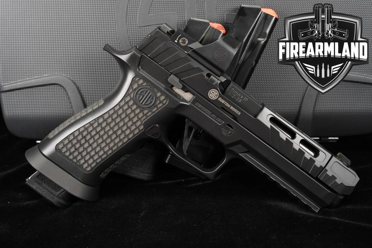Sig Sauer P320 Spectre COMP Custom Works 9mm P-320 +3 MAGS, ROMEO OPTICS
