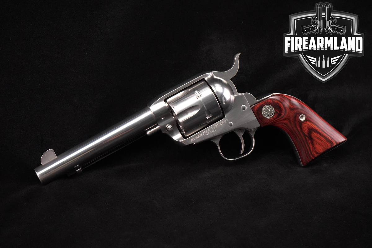 COWBOY-ACTION 2015 Ruger New Vaquero 45-Colt 5.5" Stainless +ORIG CASE