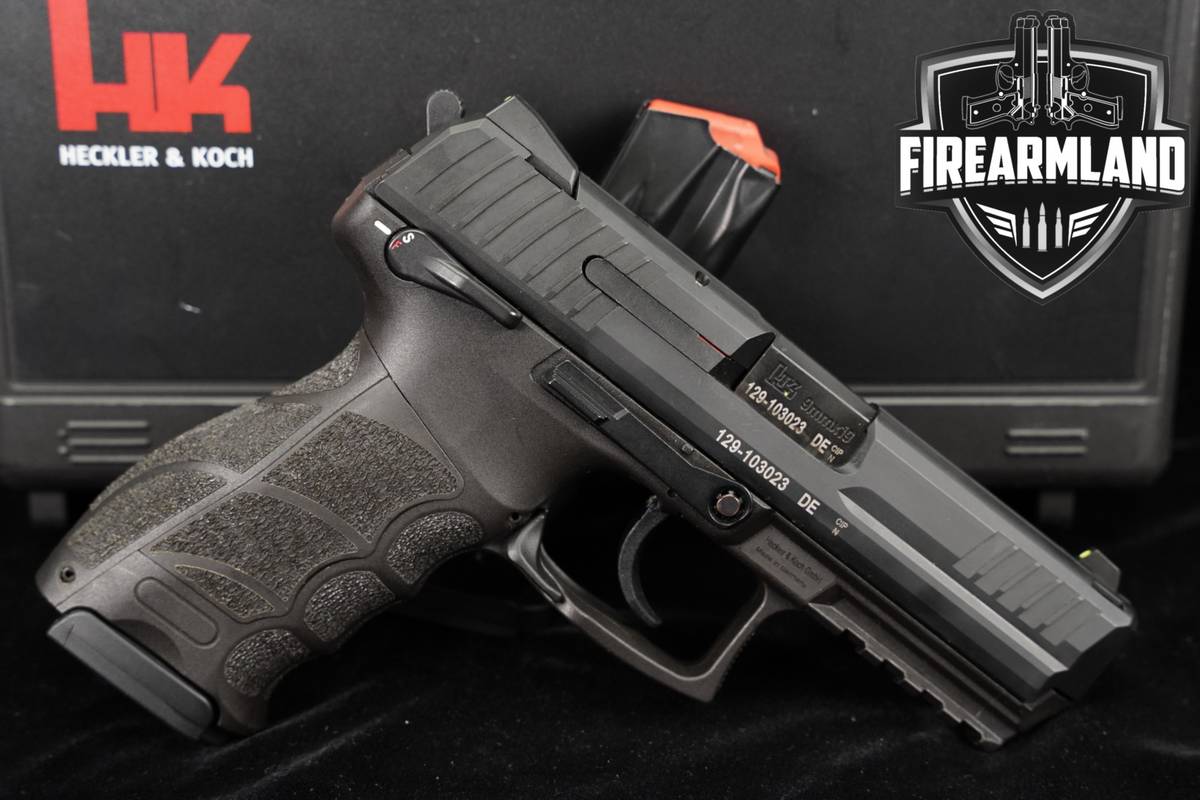 Heckler & Koch P30S V3 9mm 3.86" H&K P30-S +2 MAGS, ORIG CASE