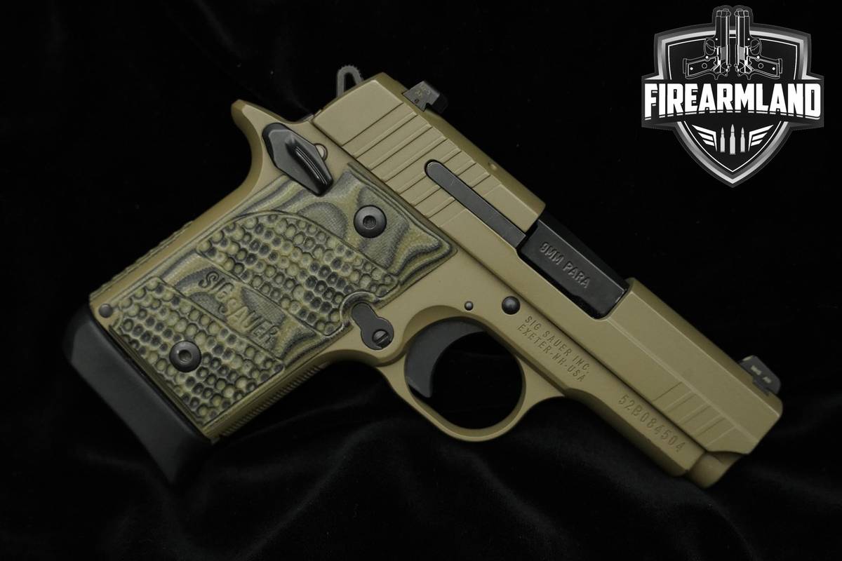 Sig Sauer P938 Scorpion 9mm 3" 1911 P938 Sig +3 Sauer MAGS & ORIG CASE