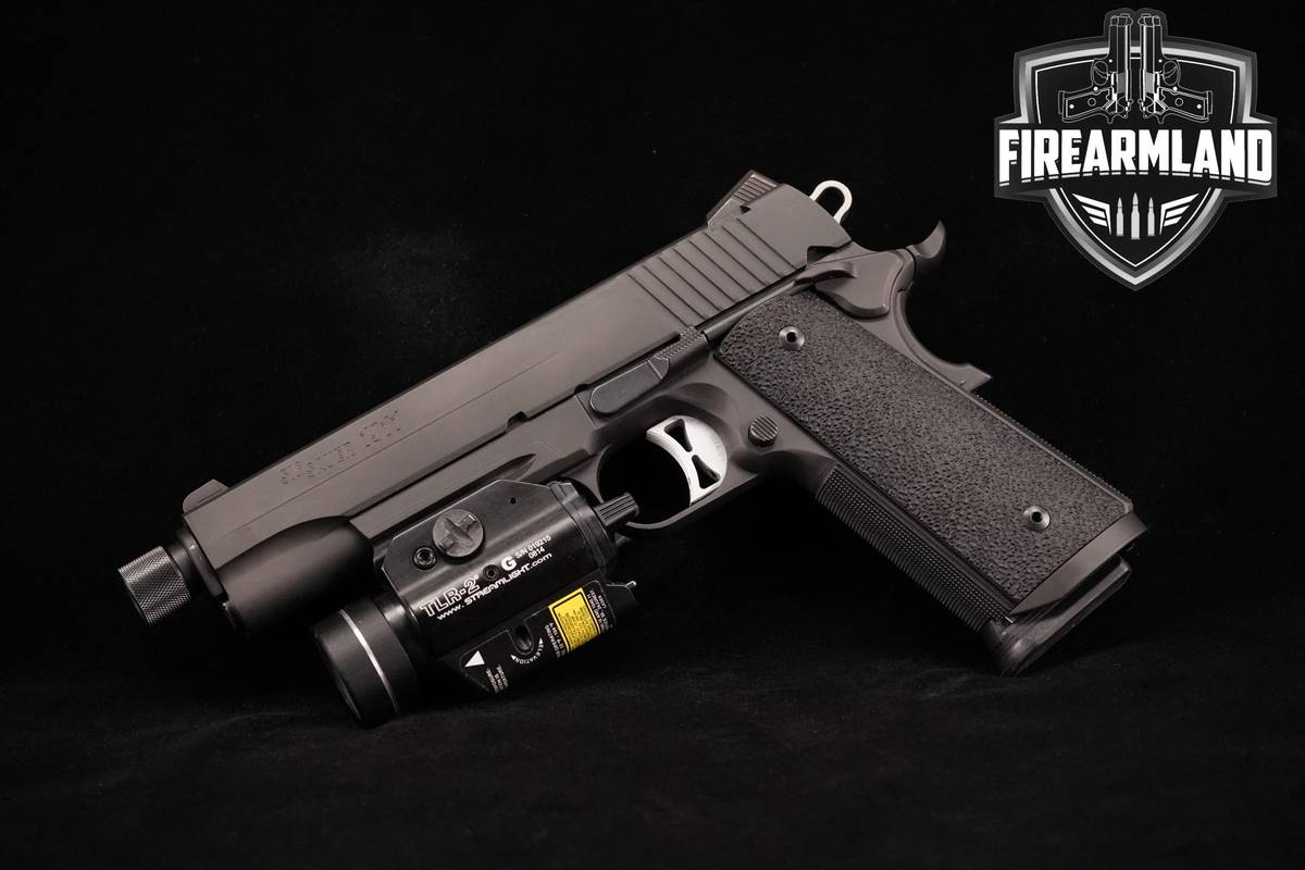 NICE Sig Sauer 1911 R TACOPS TB 45 ACP 5" Nitron 1911R +10 MAGS & ORIG CASE