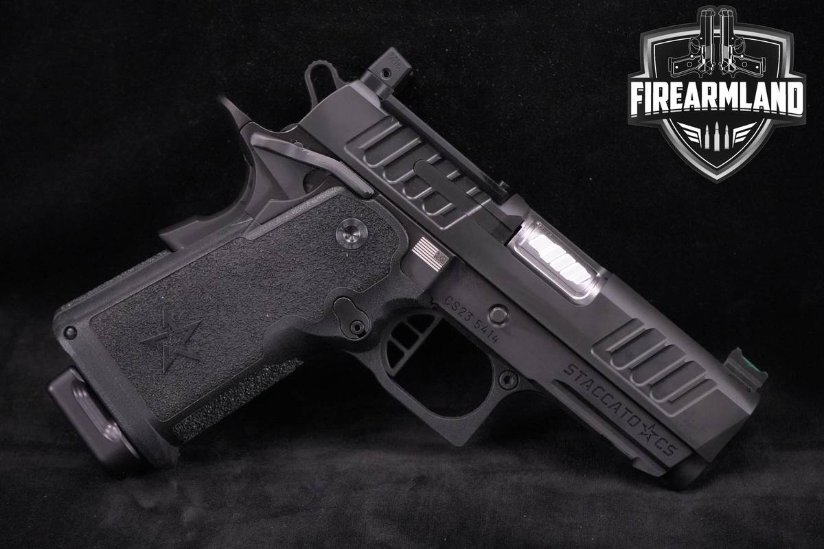 Staccato STI CS 2011 9mm 1911 3.5" Black DLC +3 MAGS & ORIG CASE