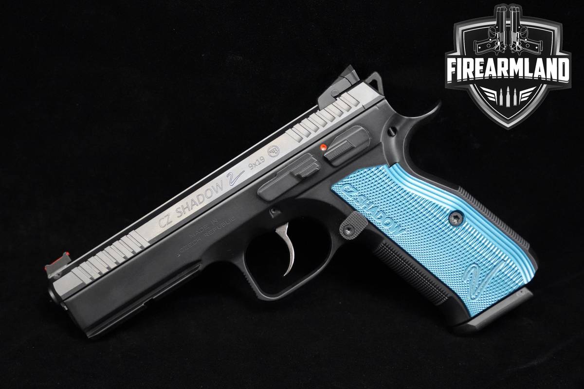 CZ Shadow 2 Black & Blue 9mm 75 4.6" CZ-Shadow-2 +2 MAGS & ORIG CASE
