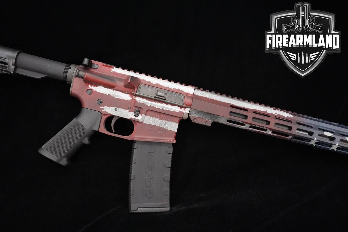 GLFA GL-15 American Flag 223 Wylde AR15 16.0" American Cerakote CUSTOM
