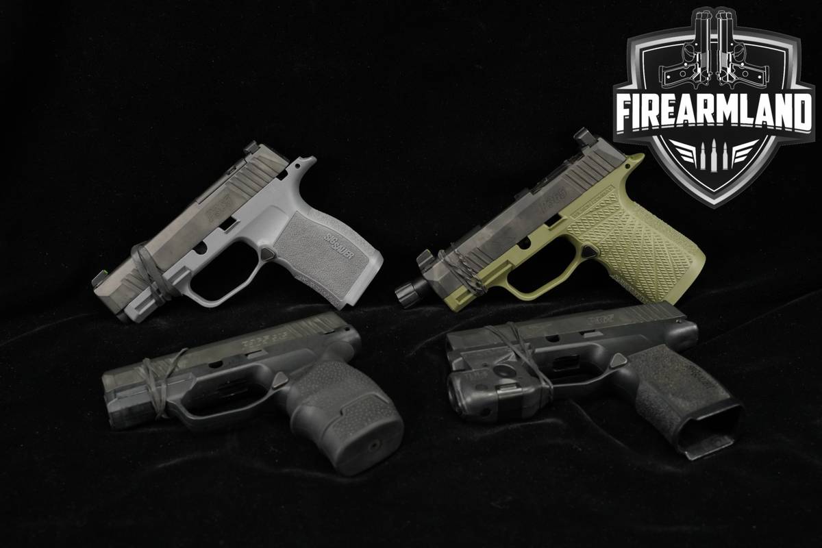 FOUR 4 Sig Sauer P365 Build kit Grip Modules & Slides 9mm Gun Kits P-365
