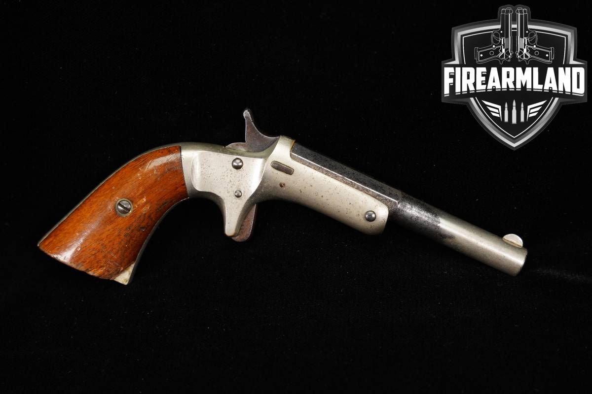 1903-1916 J Stevens A&T Co No 41 Tip-Up Pocket Pistol 22LR 3.5" NICKEL