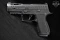 Sig Sauer P320 XCompact Spectre, Custom Works 9mm Luger Distressed Black in Excellent Condition Image 3