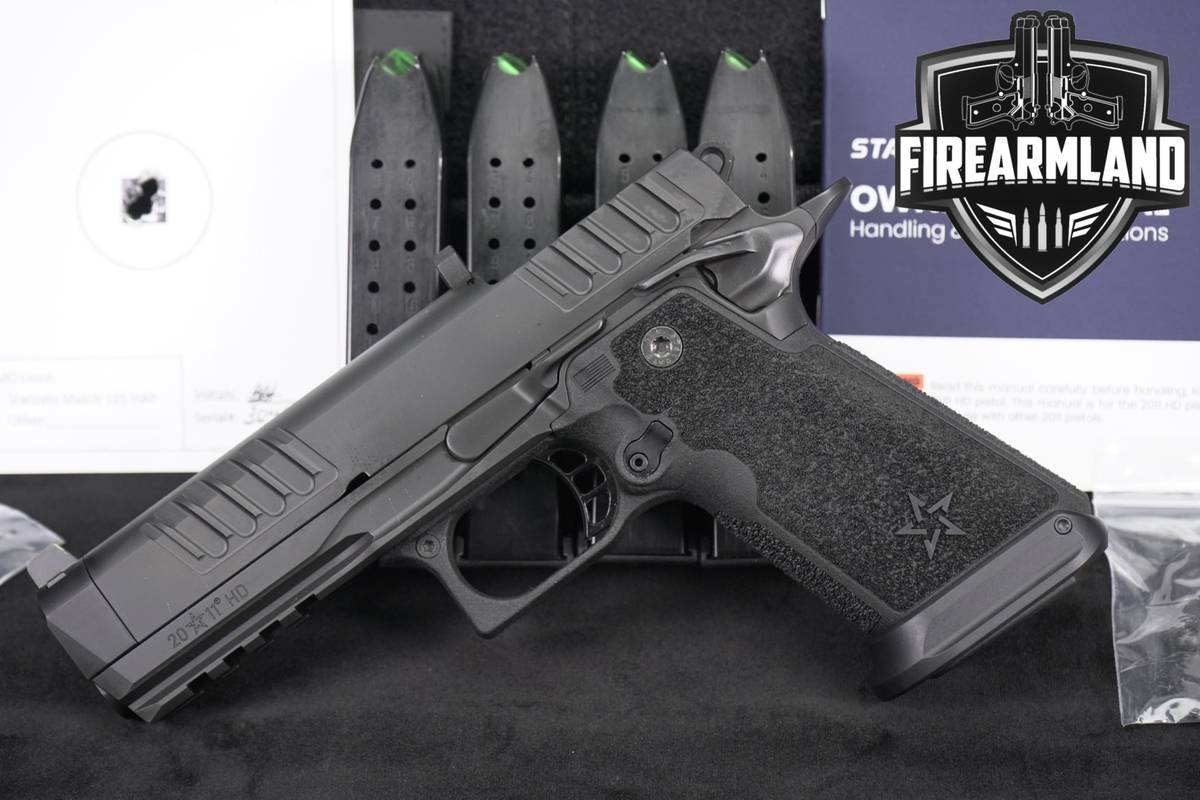Staccato P4.5 HD 9mm Optics-Ready 1911 4.5" Blued STI +5 MAGS & ORIG CASE