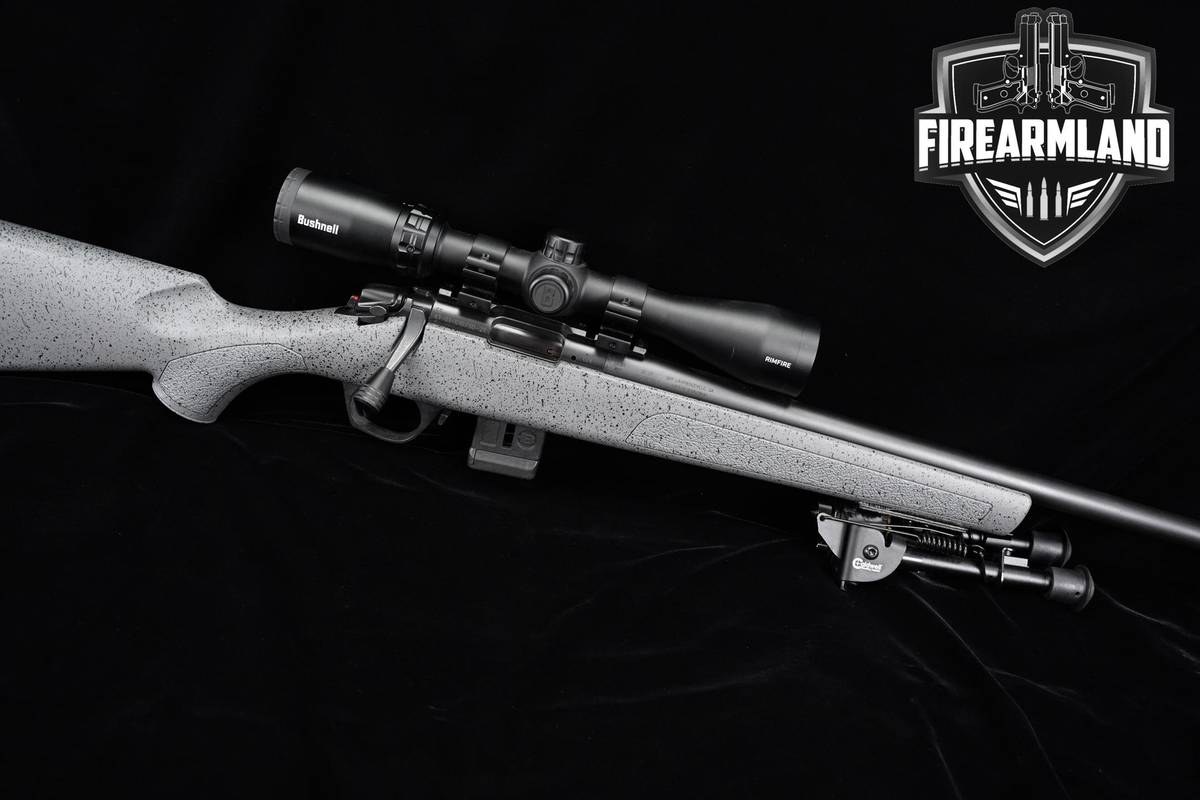 Bergara BMR Steel 22LR 18" Gray Speckled +2 MAGS, BUSHNELL OPTIC & BIPOD