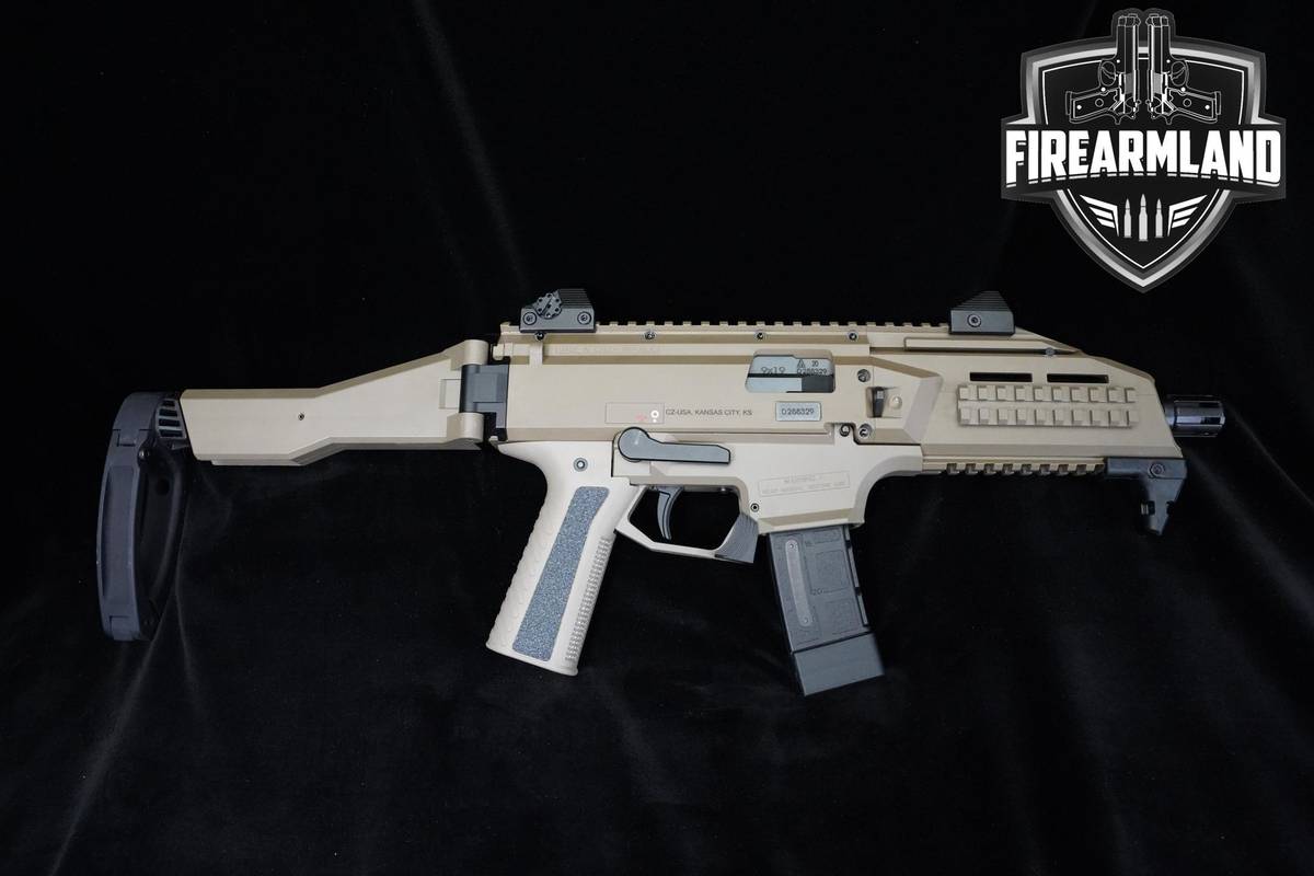 CZ Scorpion EVO 3 S1 9mm 8" FDE CZ +4 MAGS