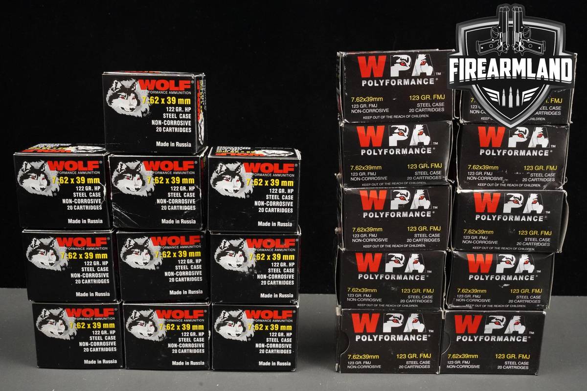 7.62x39 Ammo 762x39 Ammunition 400 ROUNDS