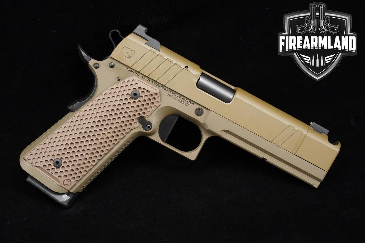 Nighthawk Sand Hawk Single Stack 9mm 1911 Nighthawk-Sand-Hawk 3 MAGS & CASE