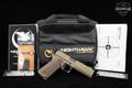 2025 Nighthawk Custom Sand Hawk Single Stack 9mm Luger Tan Cerakote in Excellent Condition Image 2