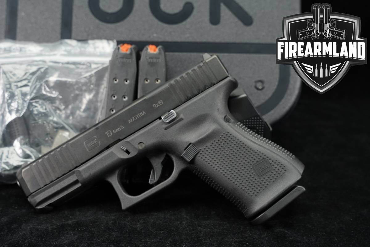 Glock 19 G19 Gen5 MOS 9mm 4" Gen 5 Optic-Ready +3 MAGS & ORIG CASE