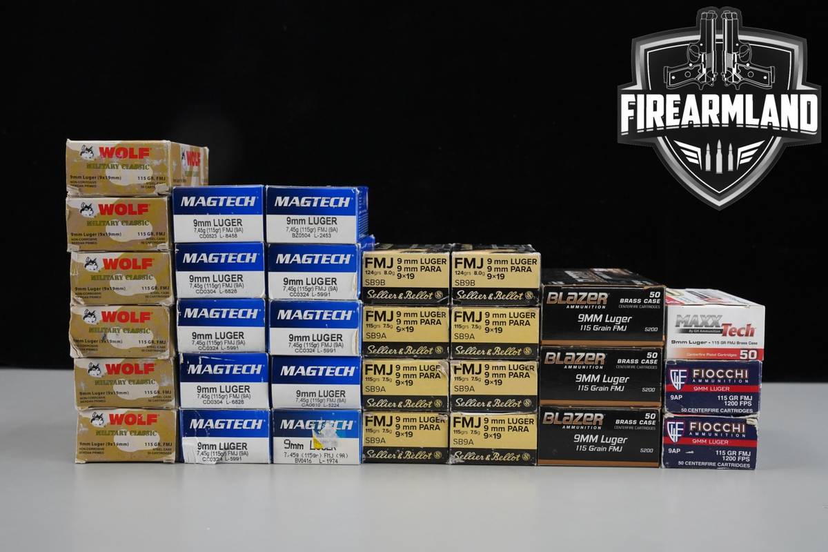 1500 RDS! 9mm Ammo 9-mm