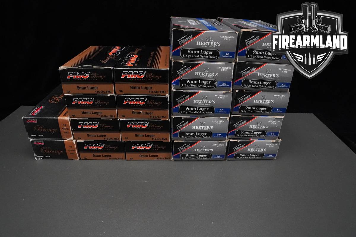 9MM Ammo 9MM Ammunition 1000 Rounds