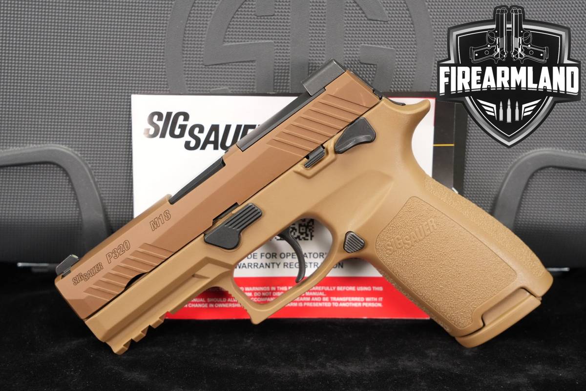 Sig Sauer P320-M18 9mm Optics-Ready 3.9" Coyote P-320 M-18 +ORIG CASE