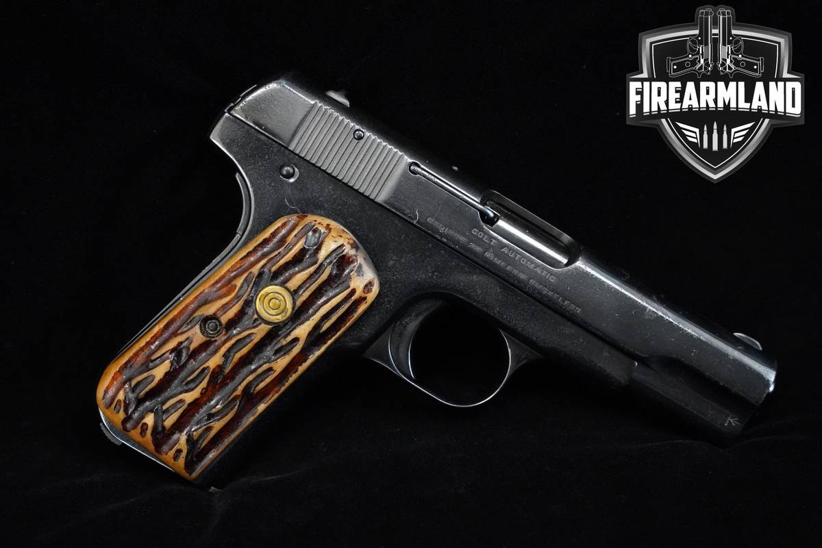 1914 Colt Model 1903 Pocket Hammerless 32 ACP 3.75" Blued Colt 1903 M1903