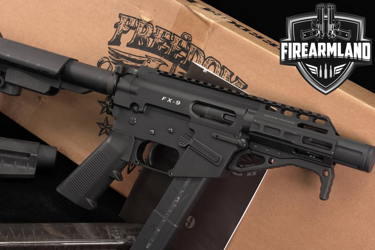 Freedom Ordinance FX-9 Pistol 9mm AR9 FX9 AR SB TAC BRACE +2 MAGS, BOX