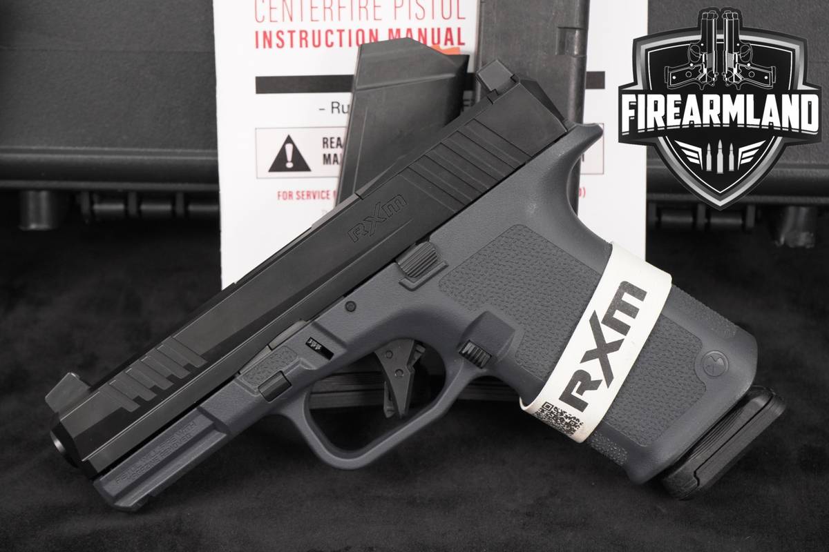 Ruger RXM 9mm Optics-Ready Two-Tone Black & Stealth Gray +3 MAGS, ORIG CASE
