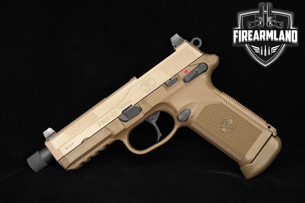 SUPPRESSOR READY! FN America FNX-45 Tactical 45ACP 5.3" +4 MAGS & OG CASE