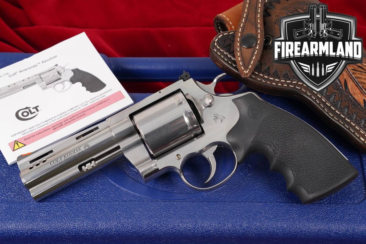 DESIRED Colt Kodiak 44 Magnum 4.25" Polished Stainless DA/SA +ORIG CASE
